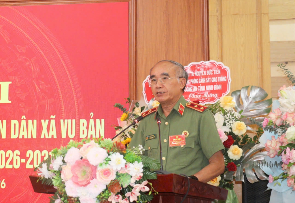 Ninh Bình: Thành lập Hội Cựu CAND xã Vụ Bản, nhiệm kỳ 2026 - 2031