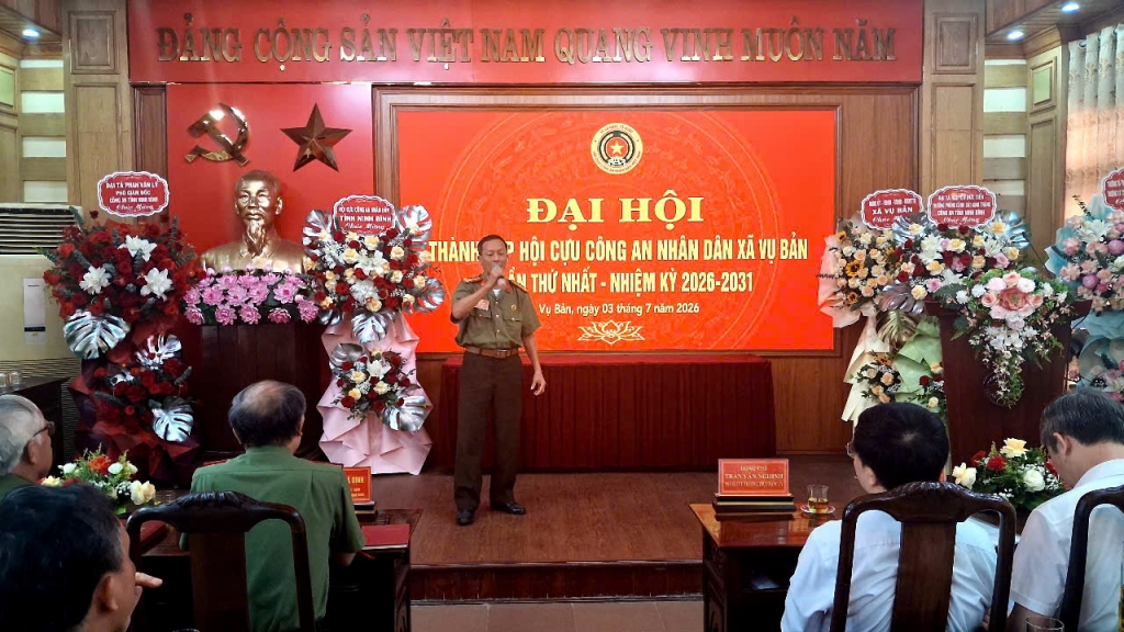 Ninh Bình: Thành lập Hội Cựu CAND xã Vụ Bản, nhiệm kỳ 2026 - 2031