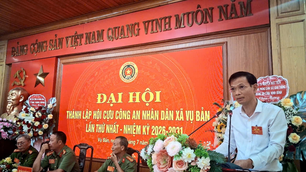 Ninh Bình: Thành lập Hội Cựu CAND xã Vụ Bản, nhiệm kỳ 2026 - 2031