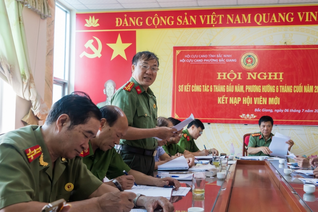 Bắc Ninh: Hội Cựu CAND phường Bắc Giang sơ kết công tác 6 tháng đầu năm 2026