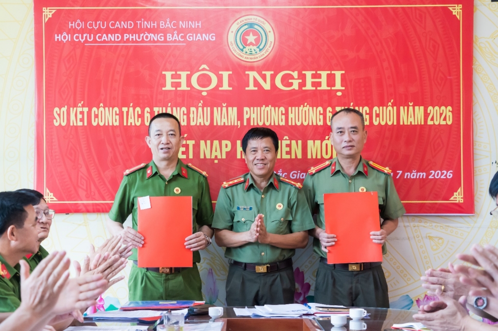 Bắc Ninh: Hội Cựu CAND phường Bắc Giang sơ kết công tác 6 tháng đầu năm 2026