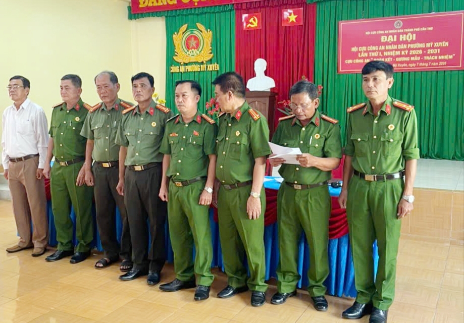 Cần Thơ: Thành lập Hội Cựu CAND phường Mỹ Xuyên, nhiệm kỳ 2026 - 2031