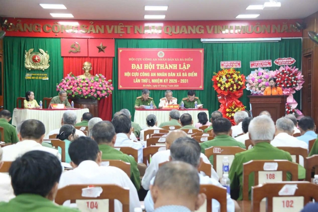 TP.HCM: Thành lập Hội Cựu CAND xã Bà Điểm, nhiệm kỳ 2026 - 2031