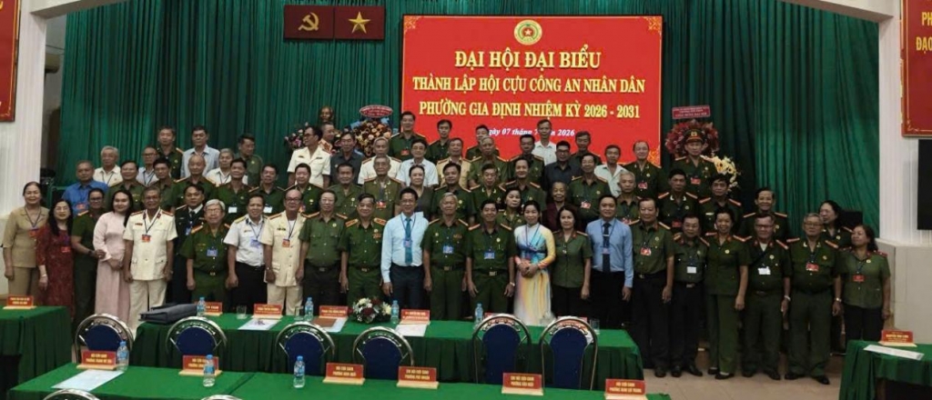 TP.HCM: Thành lập Hội Cựu CAND phường Gia Định, nhiệm kỳ 2026 - 2031
