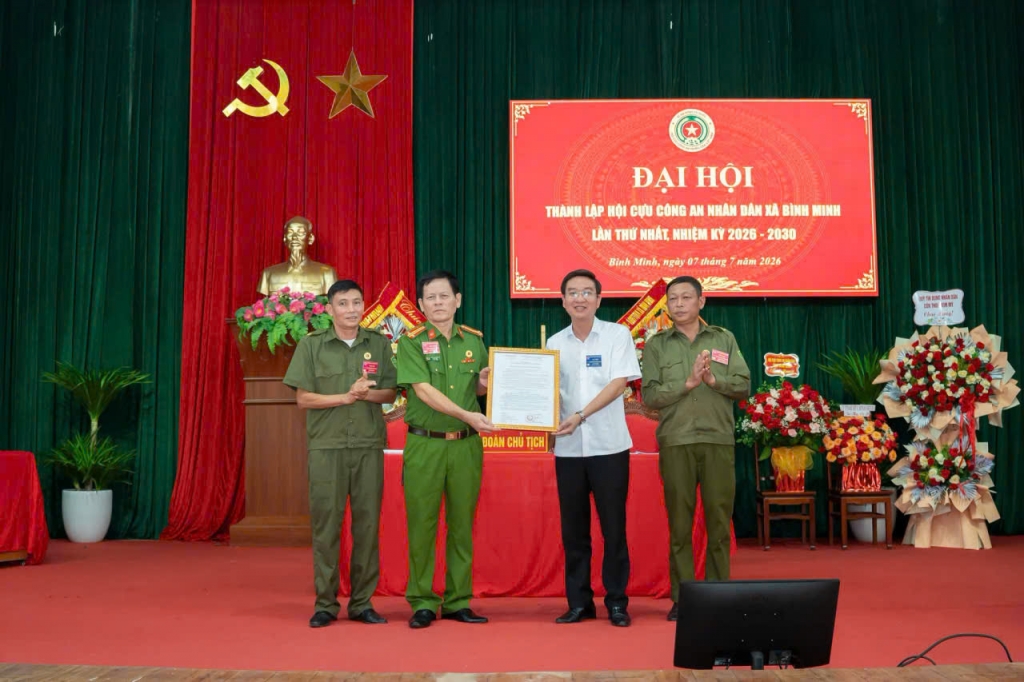 Ninh Bình: Thành lập Hội Cựu CAND xã Bình Minh, nhiệm kỳ 2026 - 2030