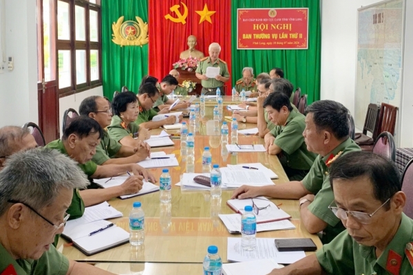 Ban Thường vụ Hội Cựu CAND tỉnh Vĩnh Long sơ kết hoạt động 6 tháng đầu năm 2026