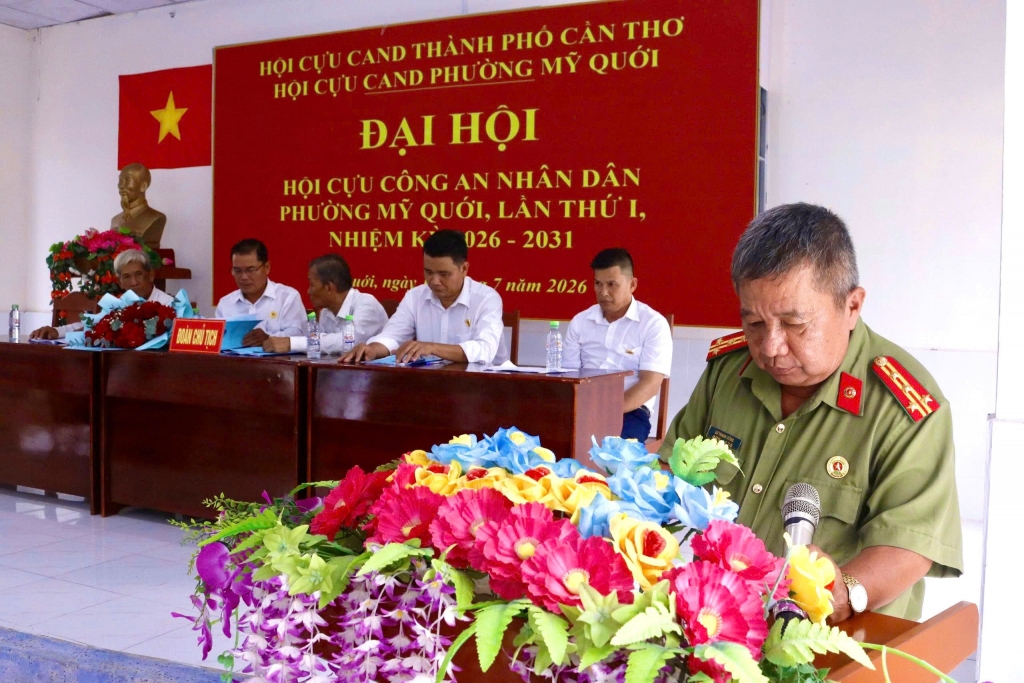 Cần Thơ: Thành lập Hội Cựu CAND phường Mỹ Quới, nhiệm kỳ 2026 - 2031