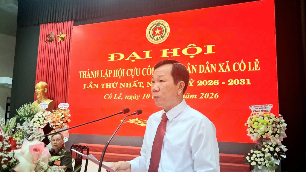 Ninh Bình: Thành lập Hội Cựu CAND xã Cổ Lễ, nhiệm kỳ 2026 - 2031 Ninh Bình: Thành lập Hội Cựu CAND xã Cổ Lễ, nhiệm kỳ 2026 - 2031