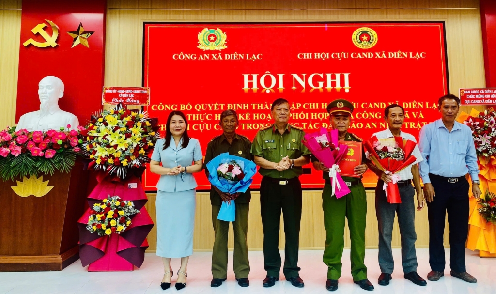 Khánh Hòa: Sáp nhập, thành lập Chi hội Cựu CAND xã Diên Lạc