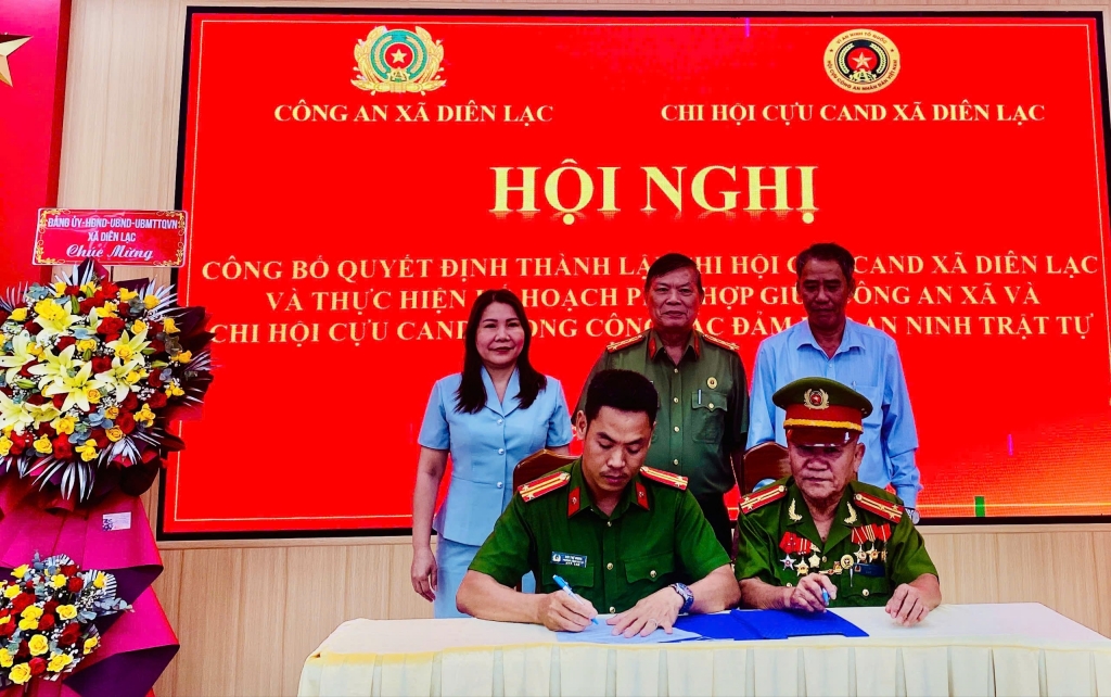Khánh Hòa: Sáp nhập, thành lập Chi hội Cựu CAND xã Diên Lạc