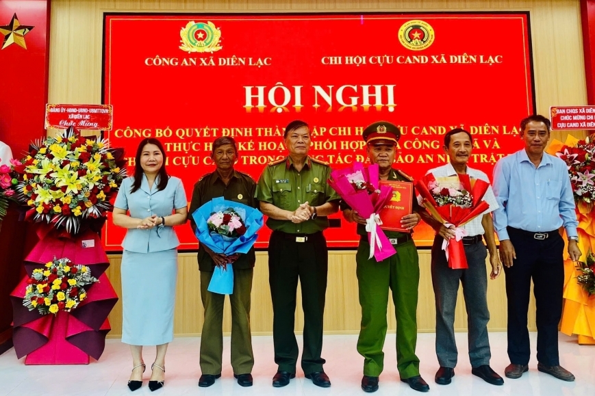 Khánh Hòa: Sáp nhập, thành lập Chi hội Cựu CAND xã Diên Lạc