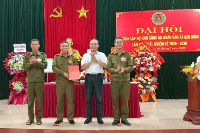 Ninh Bình: Thành lập Hội Cựu CAND xã Kim Đông, nhiệm kỳ 2026 - 2030