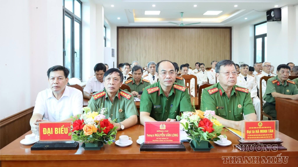 Phú Thọ: Thành lập Hội Cựu CAND phường Thanh Miếu, nhiệm kỳ 2026   2031