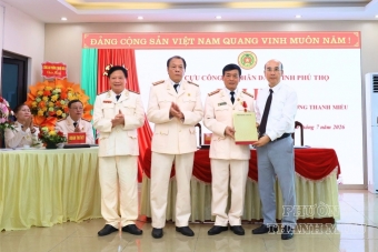 Phú Thọ: Thành lập Hội Cựu CAND phường Thanh Miếu, nhiệm kỳ 2026 - 2031