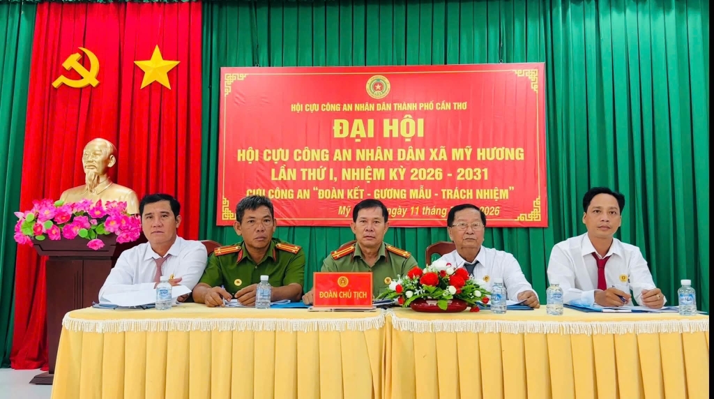Cần Thơ: Thành lập Hội Cựu CAND xã Mỹ Hương, nhiệm kỳ 2026 - 2031