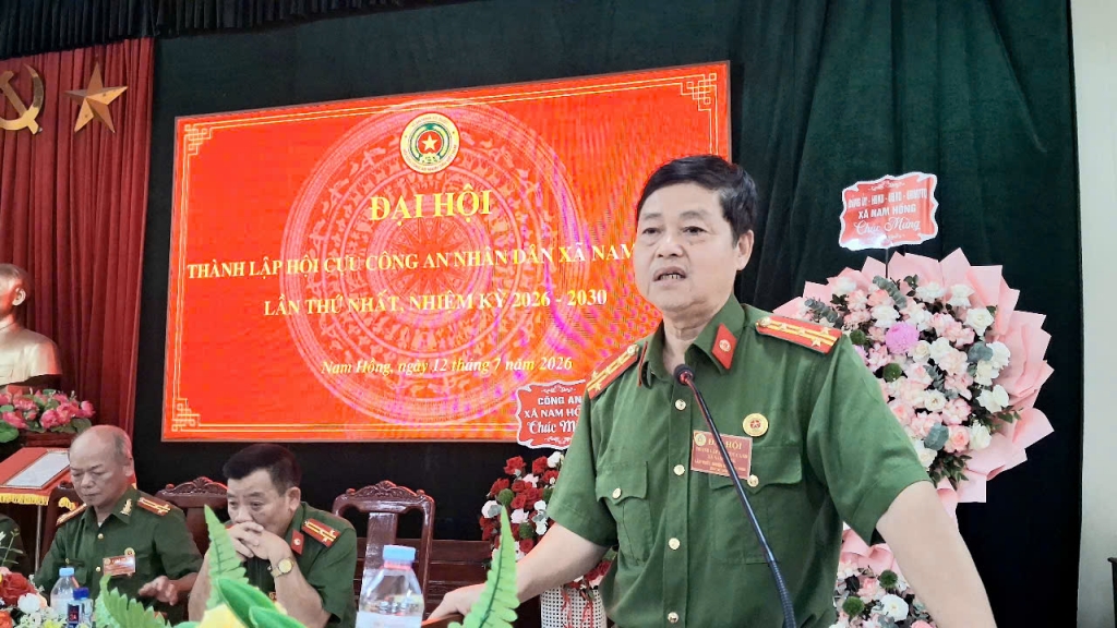 Ninh Bình: Thành lập Hội Cựu CAND xã Nam Hồng, nhiệm kỳ 2026 - 2030