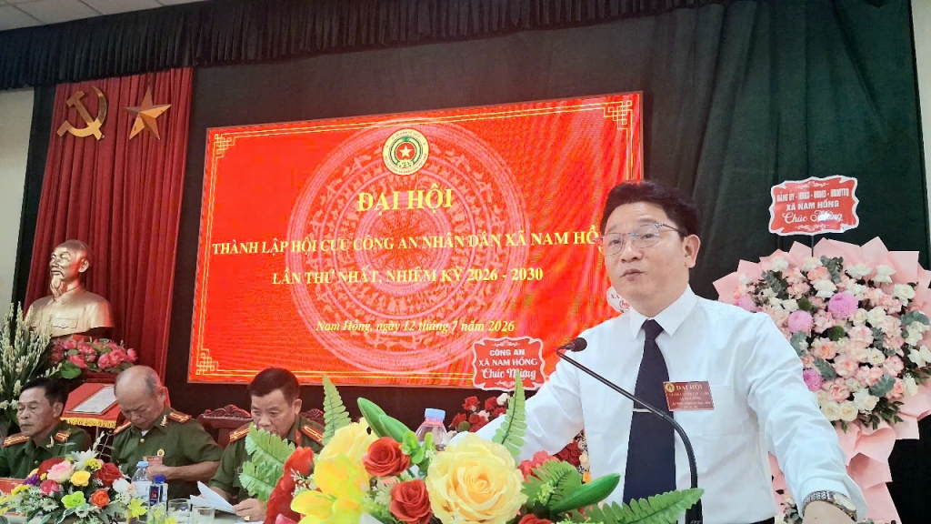 Ninh Bình: Thành lập Hội Cựu CAND xã Nam Hồng, nhiệm kỳ 2026 - 2030
