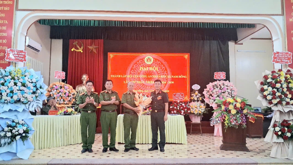 Ninh Bình: Thành lập Hội Cựu CAND xã Nam Hồng, nhiệm kỳ 2026 - 2030