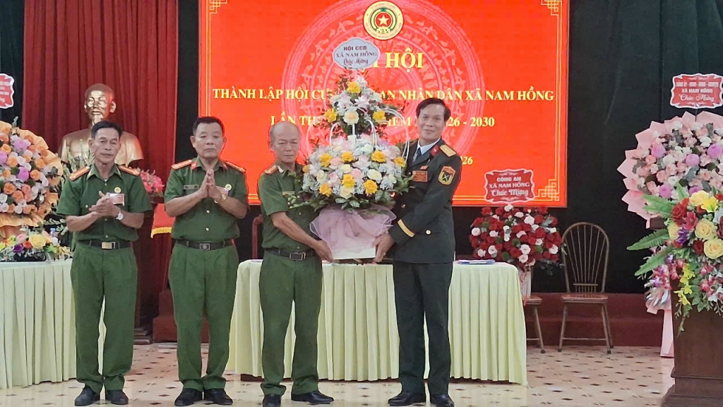 Ninh Bình: Thành lập Hội Cựu CAND xã Nam Hồng, nhiệm kỳ 2026 - 2030