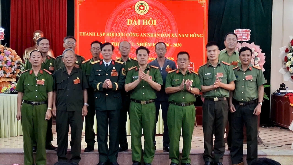 Ninh Bình: Thành lập Hội Cựu CAND xã Nam Hồng, nhiệm kỳ 2026 - 2030