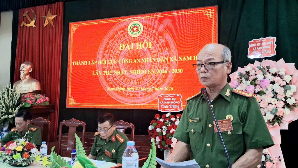 Ninh Bình: Thành lập Hội Cựu CAND xã Nam Hồng, nhiệm kỳ 2026 - 2030