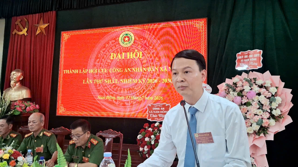 Ninh Bình: Thành lập Hội Cựu CAND xã Nam Hồng, nhiệm kỳ 2026 - 2030
