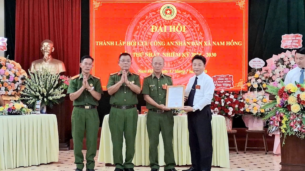 Ninh Bình: Thành lập Hội Cựu CAND xã Nam Hồng, nhiệm kỳ 2026 - 2030