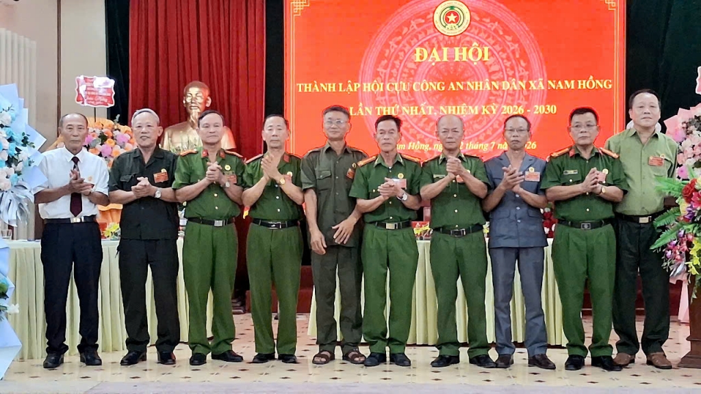 Ninh Bình: Thành lập Hội Cựu CAND xã Nam Hồng, nhiệm kỳ 2026 - 2030