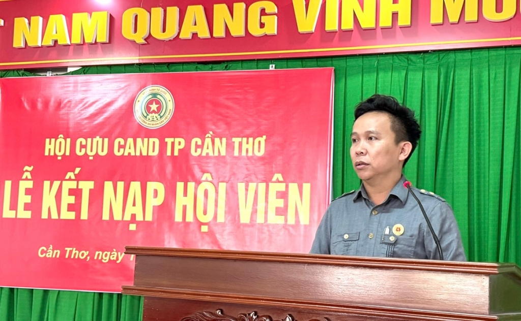 Câu lạc bộ Doanh nghiệp Cựu CAND TP. Cần Thơ kết nạp hội viên mới
