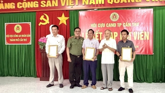 Câu lạc bộ Doanh nghiệp Cựu CAND TP. Cần Thơ kết nạp hội viên mới