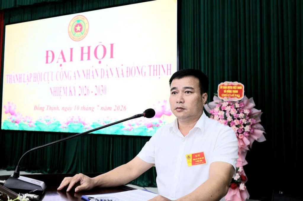 Ninh Bình: Thành lập Hội Cựu CAND xã Đồng Thịnh, nhiệm kỳ 2026 - 2030 Ninh Bình: Thành lập Hội Cựu CAND xã Đồng Thịnh, nhiệm kỳ 2026 - 2030