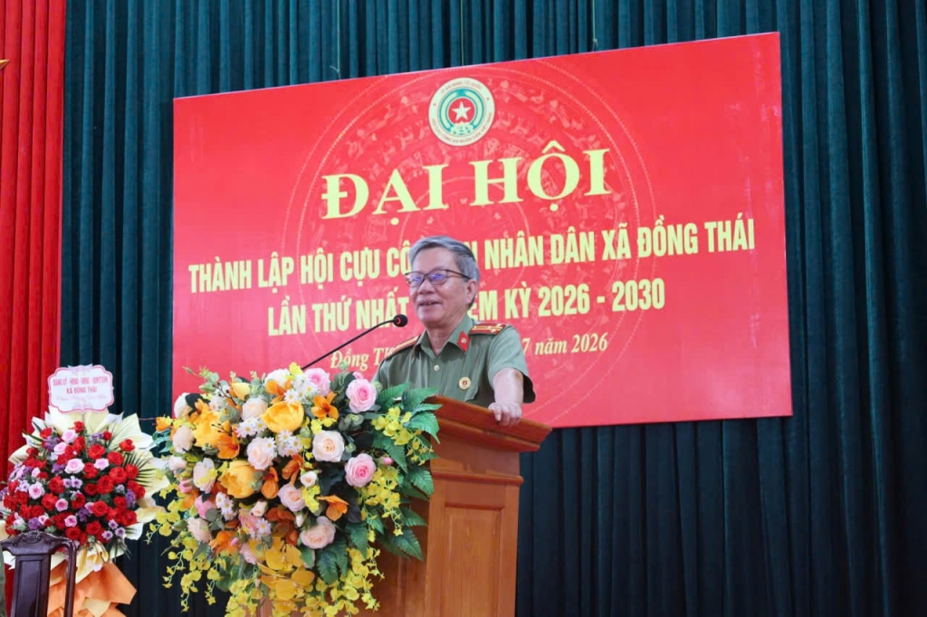 Ninh Bình: Thành lập Hội Cựu CAND xã Đồng Thái, nhiệm kỳ 2026 - 2030