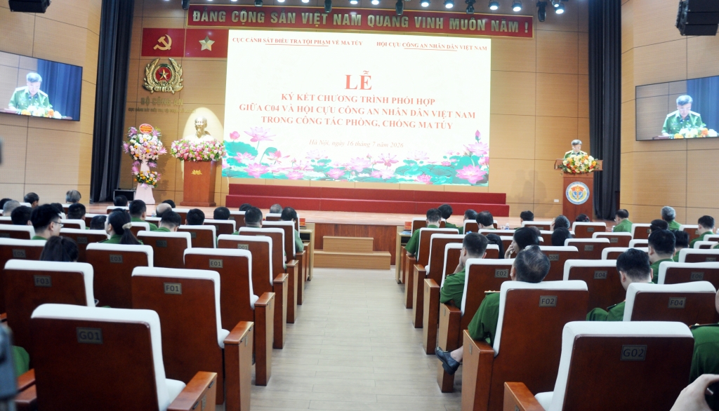 Cục C04 và Hội Cựu CAND Việt Nam phối hợp trong công tác phòng, chống ma túy