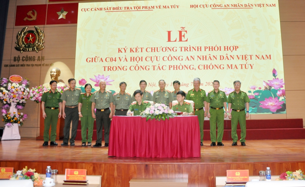 Cục C04 và Hội Cựu CAND Việt Nam phối hợp trong công tác phòng, chống ma túy