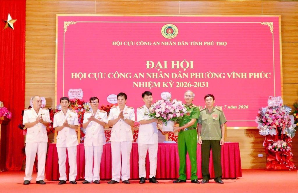 Phú Thọ: Thành lập Hội Cựu CAND phường Vĩnh Phúc, nhiệm kỳ 2026 - 2031