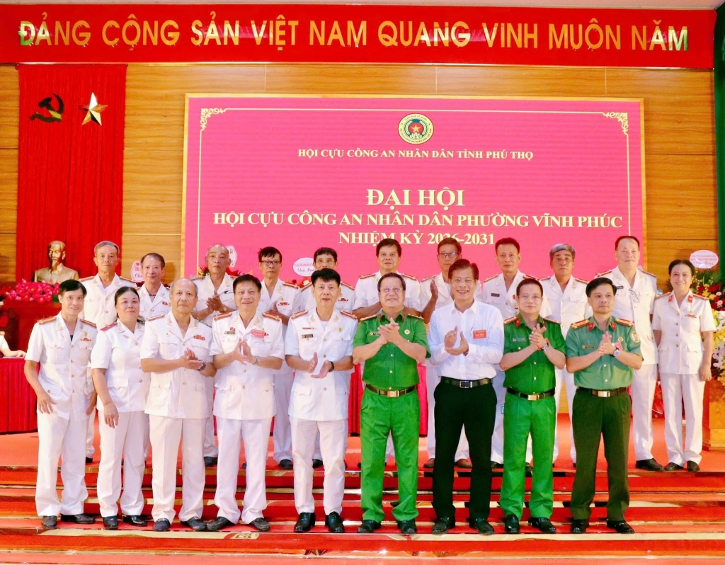 Phú Thọ: Thành lập Hội Cựu CAND phường Vĩnh Phúc, nhiệm kỳ 2026 - 2031