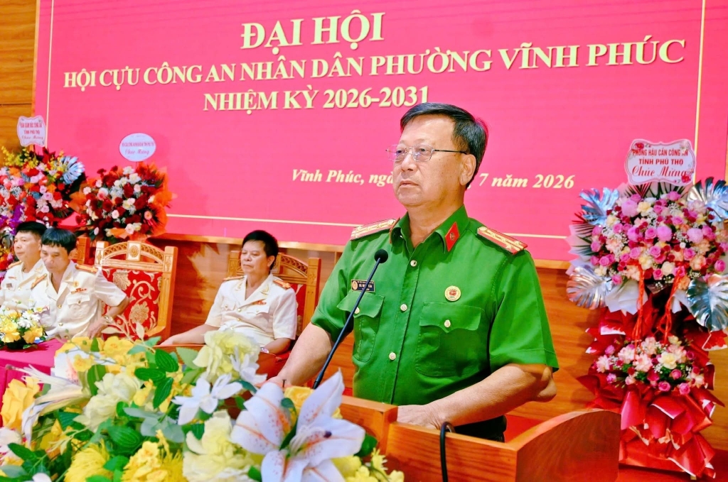 Phú Thọ: Thành lập Hội Cựu CAND phường Vĩnh Phúc, nhiệm kỳ 2026 - 2031