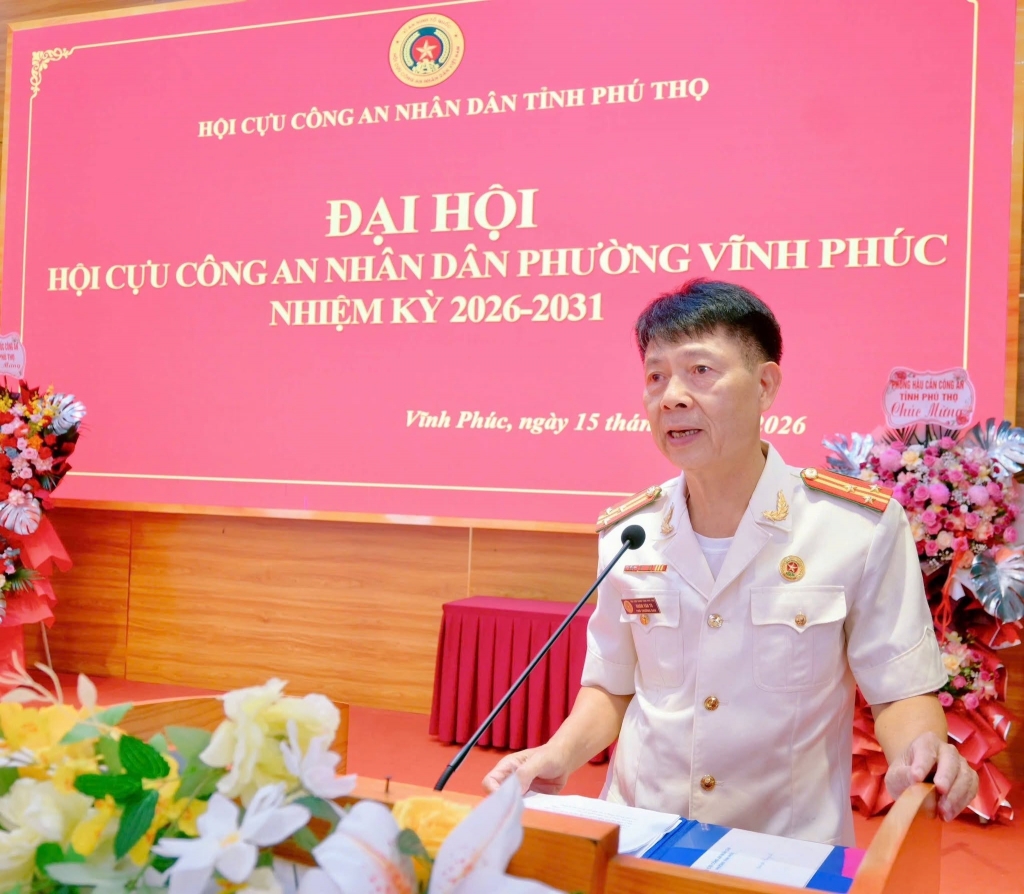 Phú Thọ: Thành lập Hội Cựu CAND phường Vĩnh Phúc, nhiệm kỳ 2026 - 2031