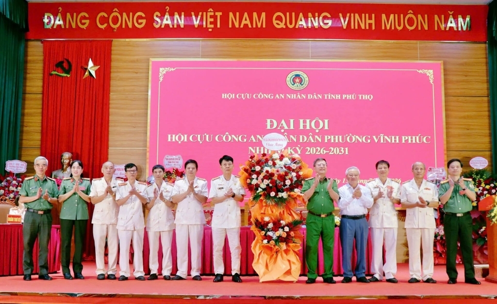 Phú Thọ: Thành lập Hội Cựu CAND phường Vĩnh Phúc, nhiệm kỳ 2026 - 2031