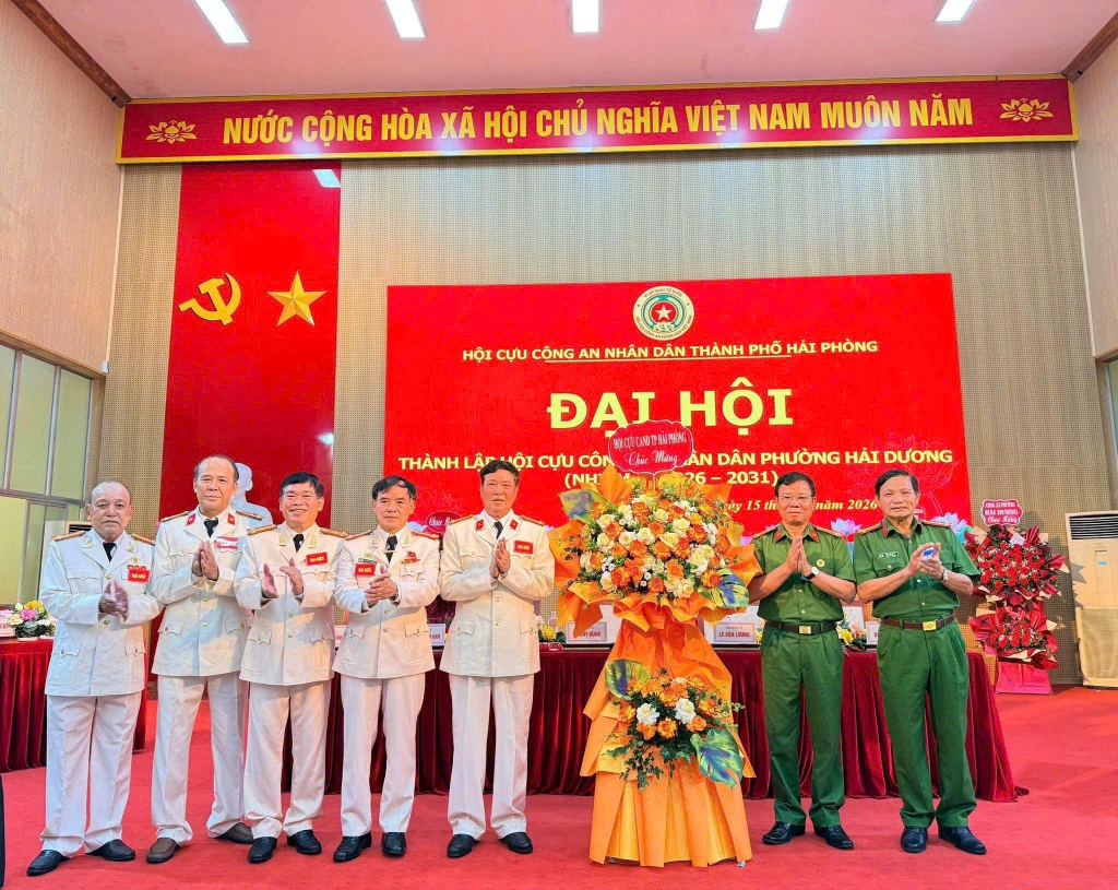 Hải Phòng: Thành lập Hội Cựu CAND phường Hải Dương, nhiệm kỳ 2026 - 2031