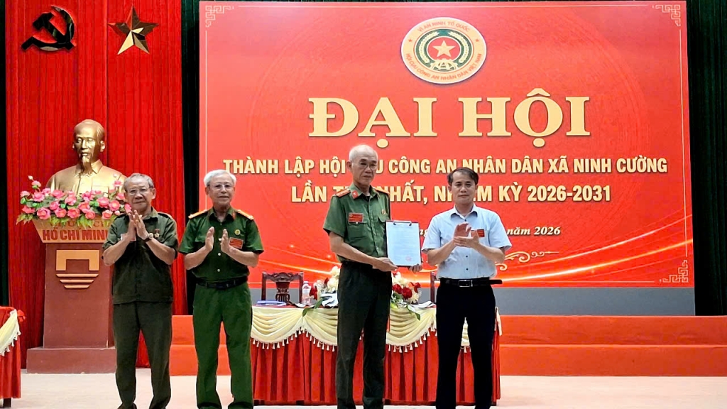 Ninh Bình: Thành lập Hội Cựu CAND xã Ninh Cường, nhiệm kỳ 2026 - 2031 Ninh Bình: Thành lập Hội Cựu CAND xã Ninh Cường, nhiệm kỳ 2026 - 2031