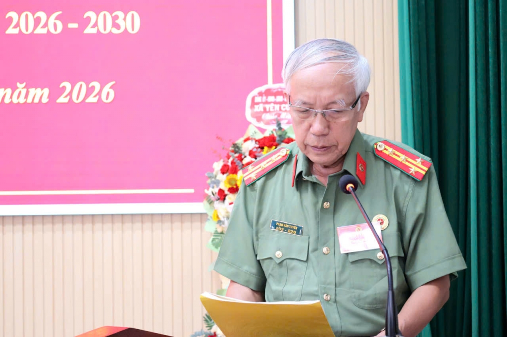 Ninh Bình: Thành lập Hội Cựu CAND xã Yên Cường, nhiệm kỳ 2026 - 2030 Ninh Bình: Thành lập Hội Cựu CAND xã Yên Cường, nhiệm kỳ 2026 - 2030