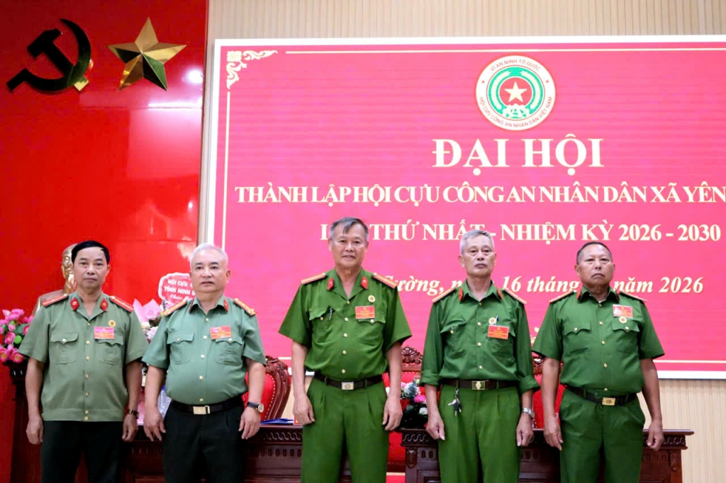 Ninh Bình: Thành lập Hội Cựu CAND xã Yên Cường, nhiệm kỳ 2026 - 2030 Ninh Bình: Thành lập Hội Cựu CAND xã Yên Cường, nhiệm kỳ 2026 - 2030