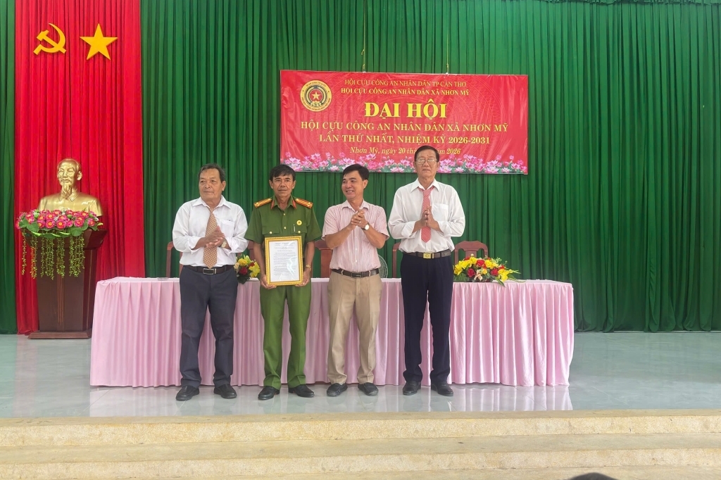 Cần Thơ: Thành lập Hội Cựu CAND xã Nhơn Mỹ, nhiệm kỳ 2026 - 2031