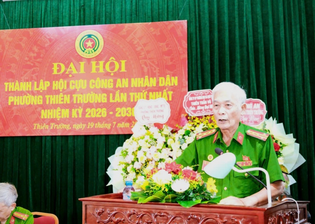 Ninh Bình: Thành lập Hội Cựu CAND phường Thiên Trường, nhiệm kỳ 2026 - 2030 Ninh Bình: Thành lập Hội Cựu CAND phường Thiên Trường, nhiệm kỳ 2026 - 2030