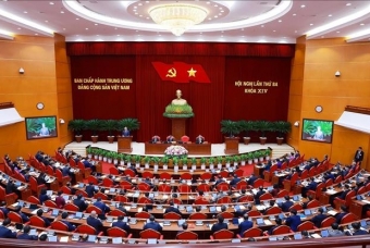 Thông cáo báo chí về ngày làm việc thứ hai Hội nghị Trung ương 3 khóa XIV
