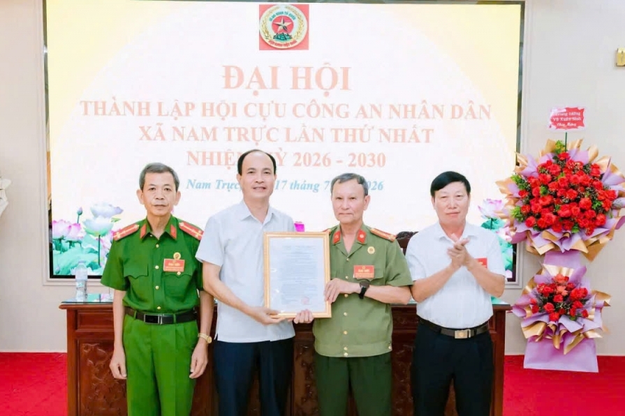 Ninh Bình: Thành lập Hội Cựu CAND xã Nam Trực, nhiệm kỳ 2026 - 2030
