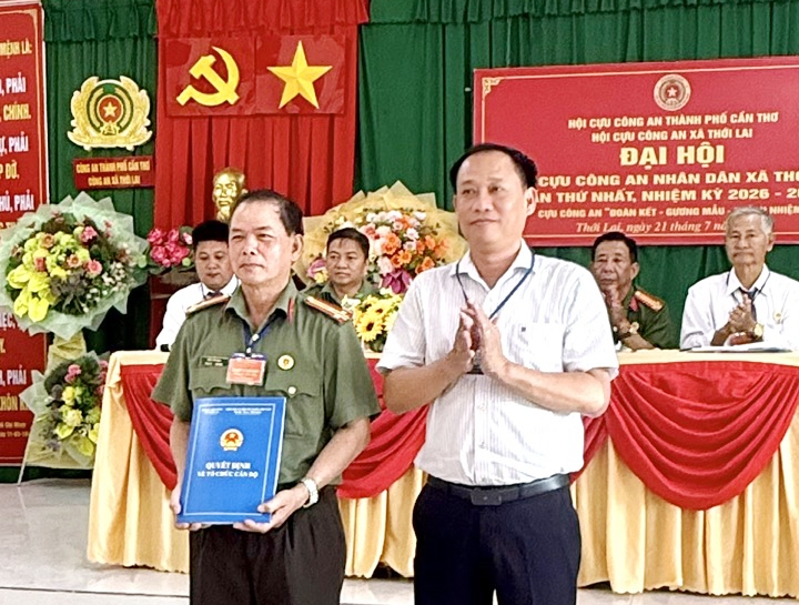 Cần Thơ: Thành lập Hội Cựu CAND xã Thới Lai, nhiệm kỳ 2026 - 2031
