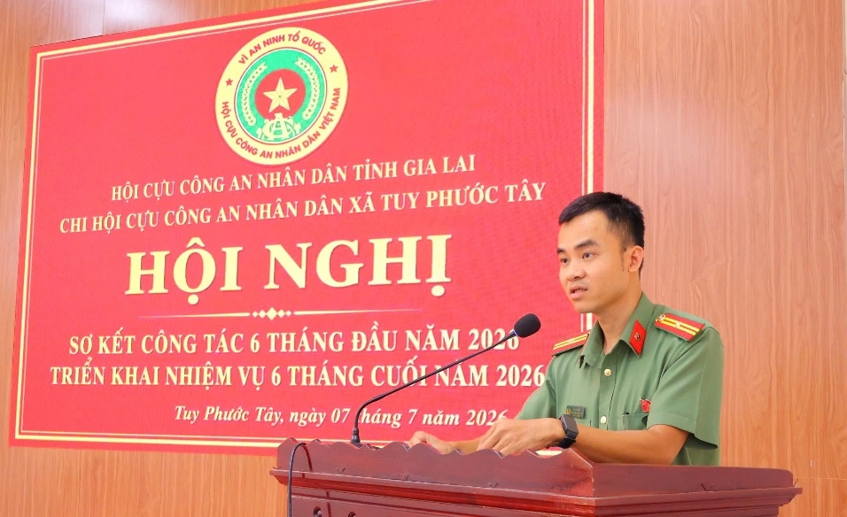 Gia Lai: Chi hội Cựu CAND xã Tuy Phước Tây sơ kết 6 tháng đầu năm và triển khai nhiệm vụ trọng tâm cuối năm 2026