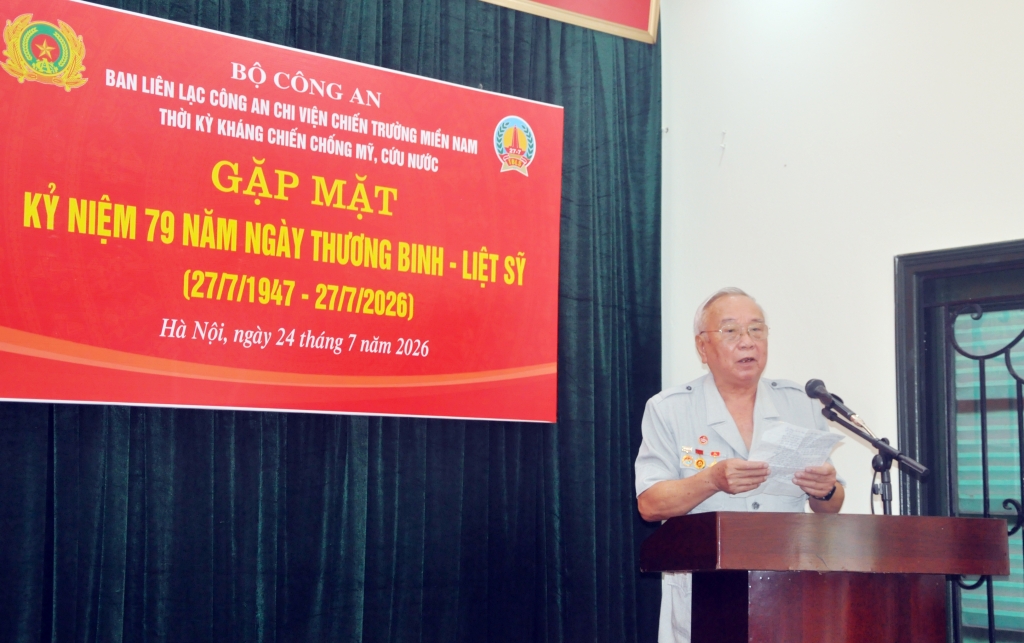 Tri ân những cống hiến, hy sinh của lực lượng Công an chi viện chiến trường miền Nam